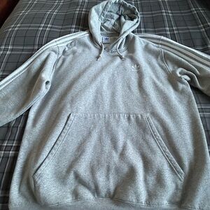 Adidas Men's Light Gray Hoodie